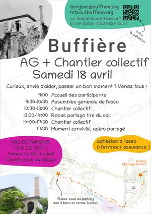 Programme de la journée du 18 Avril à Buffière